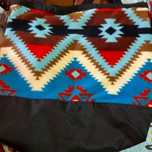 Native blanket carry-all bag purse tote